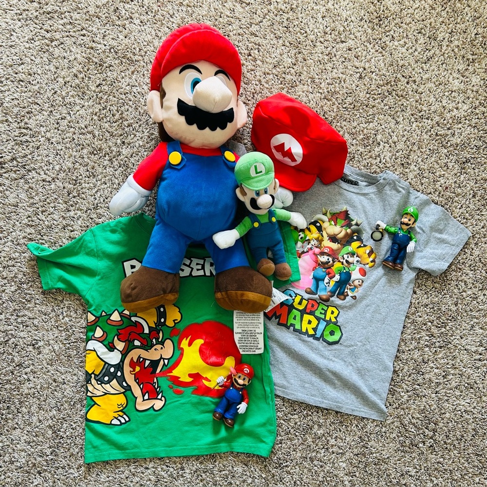 Nintendo Mario Plush and More Bundle